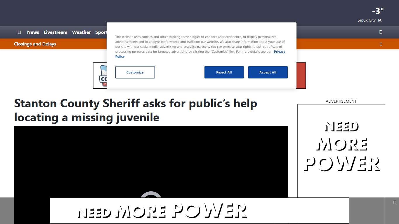 Northeast Nebraska Sheriff asking for help locating missing teen